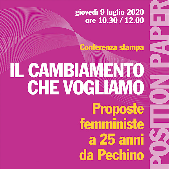 Il cambiamento che vogliamo. Prooste femministe a 25 anni da Pechino - Position Paper