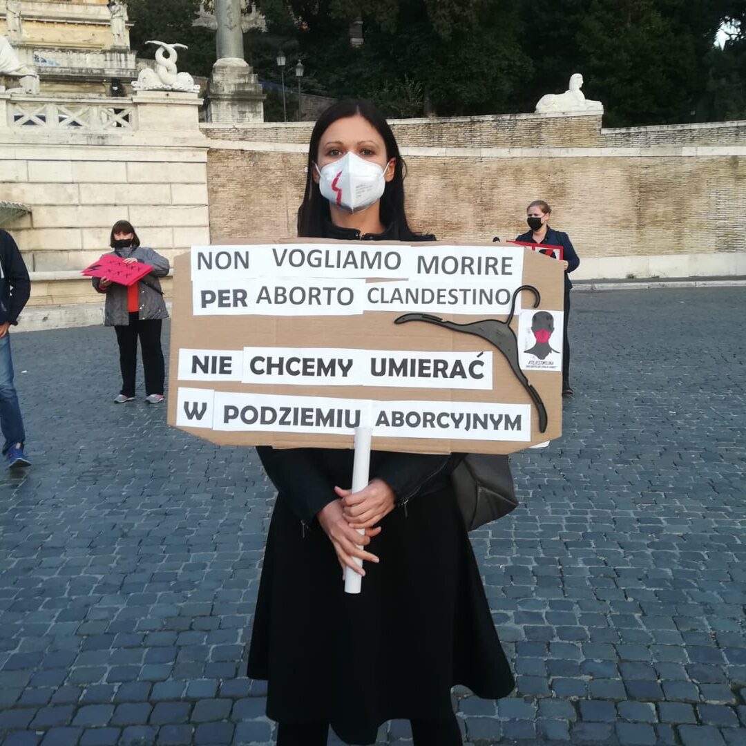 Manifestazione donne polacche Roma