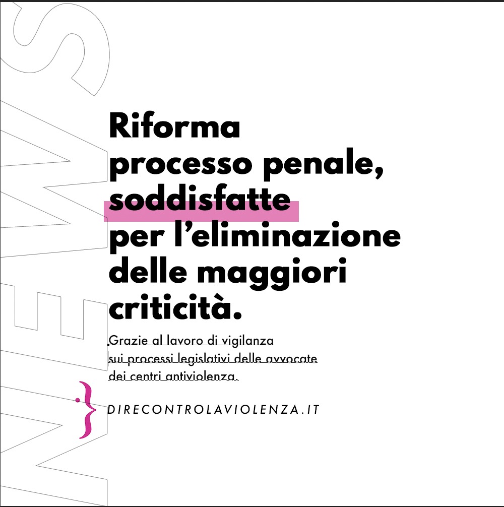 Accolte le richieste di D.i.Re. Modificate le 2 maggiori criticità del Ddl 2534 di riforma del processo penale